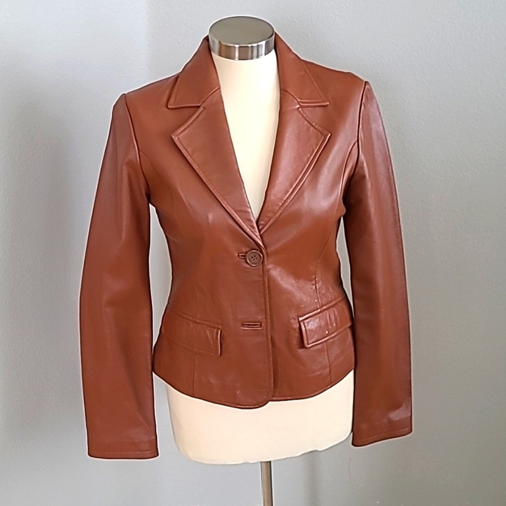 GUESS JEANS Woman's Genuine  Leather Jacket
